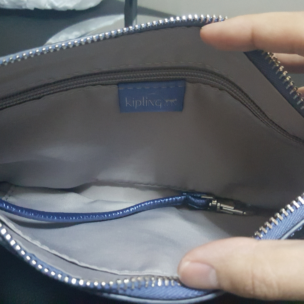 Kipling Happy Scuba Diver Blue Metallic Crossbody — image 6 of 6